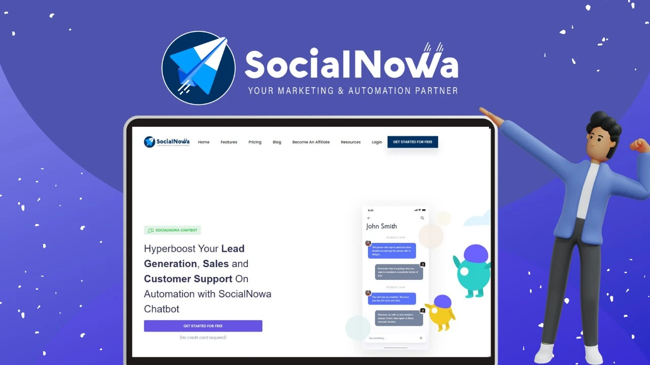 socialnowa chatbot