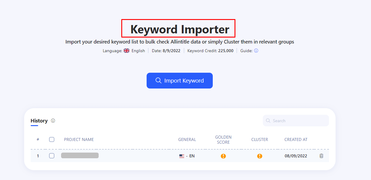 How to Import Keywords Using Keyword Importer  