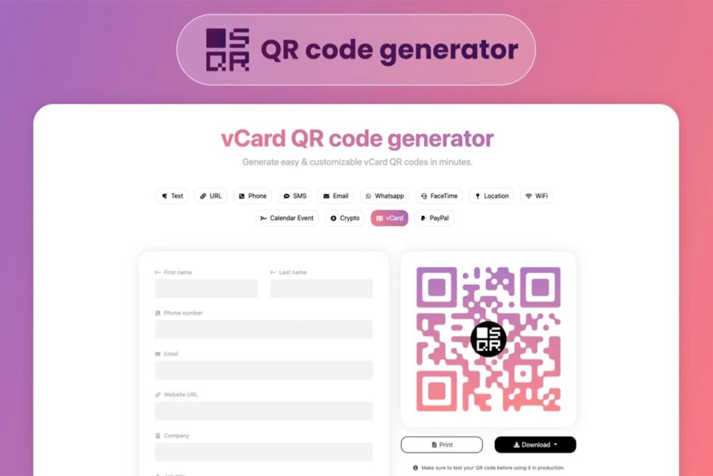 SQR QR Generator